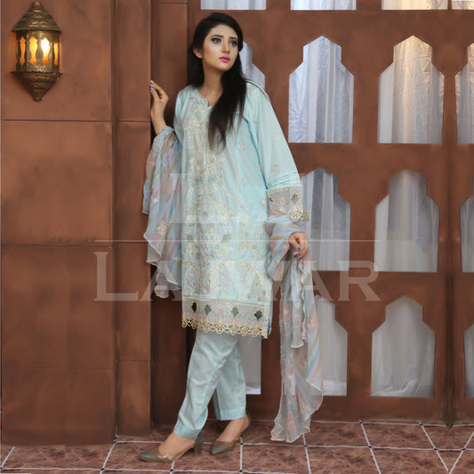 Stitched Lawn Embroidered '24 | 3 PCS | Design 01